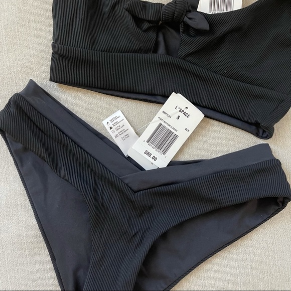 L’Space ribbed Tara Top and Pratt V Bikini bottom - Picture 6 of 16